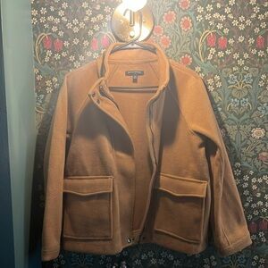 Banana Republic new without tags tan jacket funnel neck Size XS